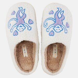 Roller Rabbit Monkey Fuzzy Slippers Size LLAVENDER / L